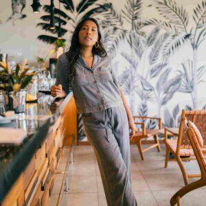 Ensemble chemisier et pantalon Laban de chez Suncoo